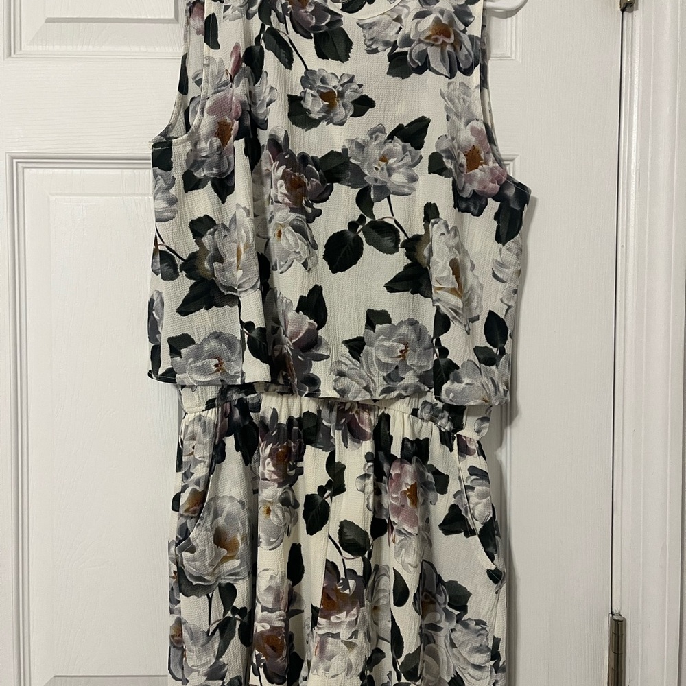 Floral Sleeveless Romper